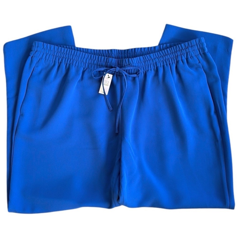 NWT Talbots Eastport Pull-On Crepe Pants Blue Size 2X